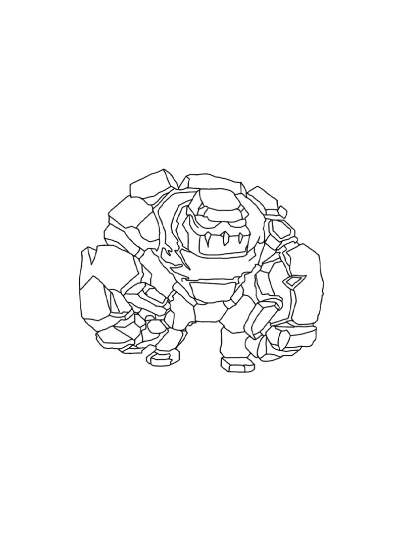 Раскраски clash of clans рисунок для раскрашивания