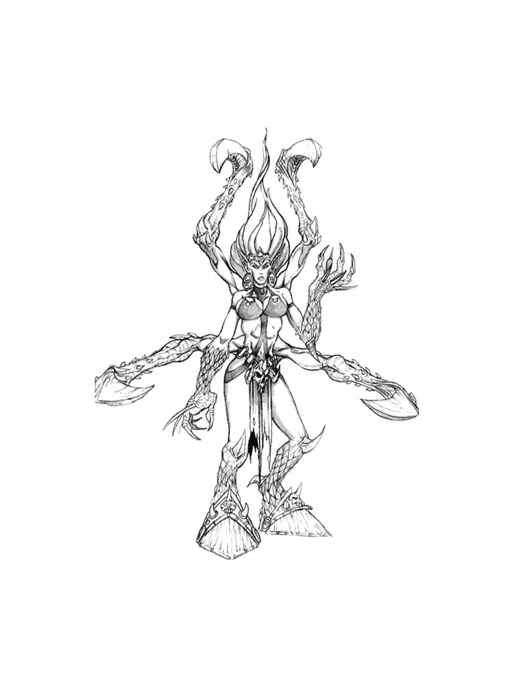 Раскраски diablo рисунок для раскрашивания