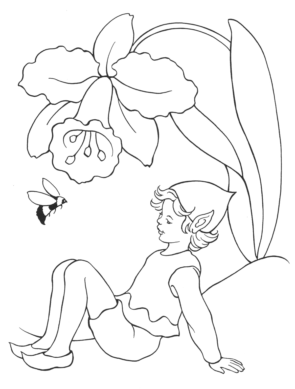 Раскраски Эльфы