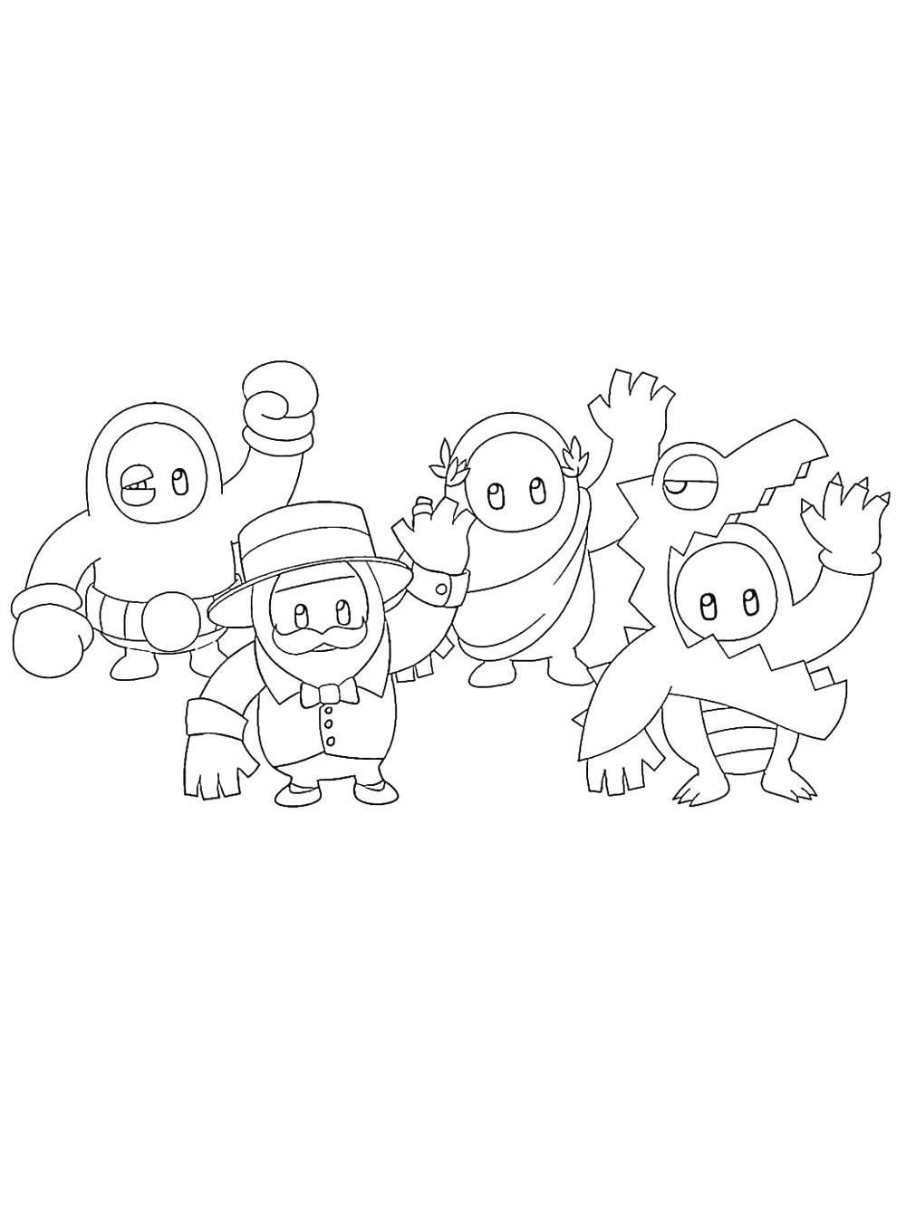 Раскраски fall guys раскраска для детей 2