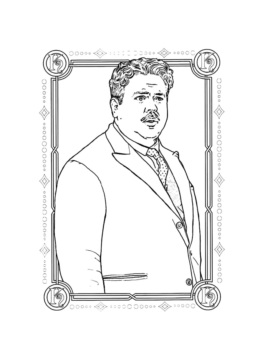 Раскраски фантастические твари и где они обитают картинка для раскрашивания