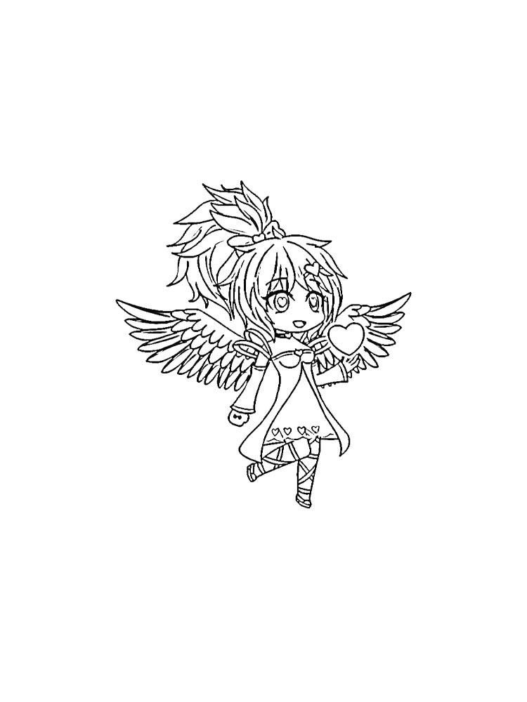 Раскраски гача лайф рисунок для раскрашивания 3