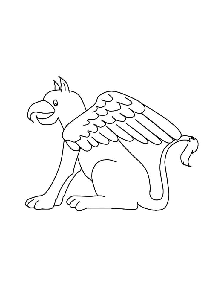 Раскраски грифон для раскрашивания