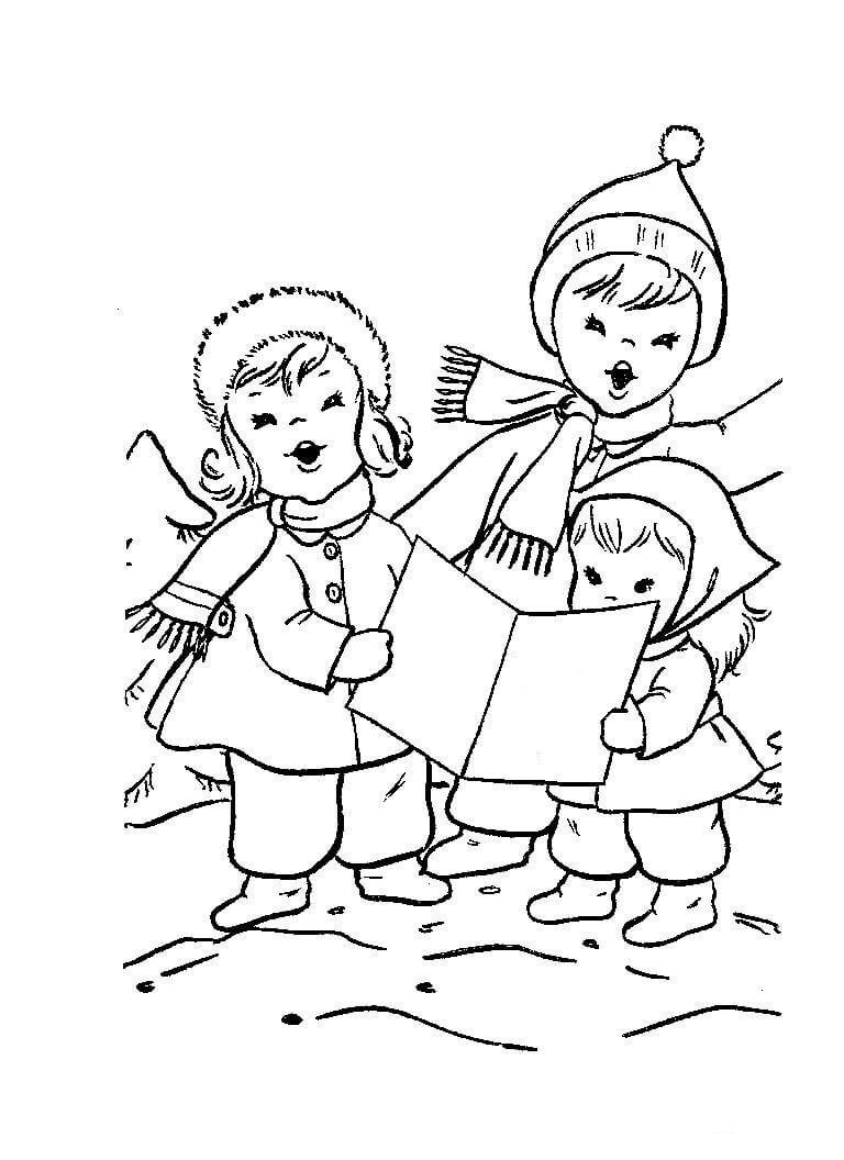 Раскраски Колядки