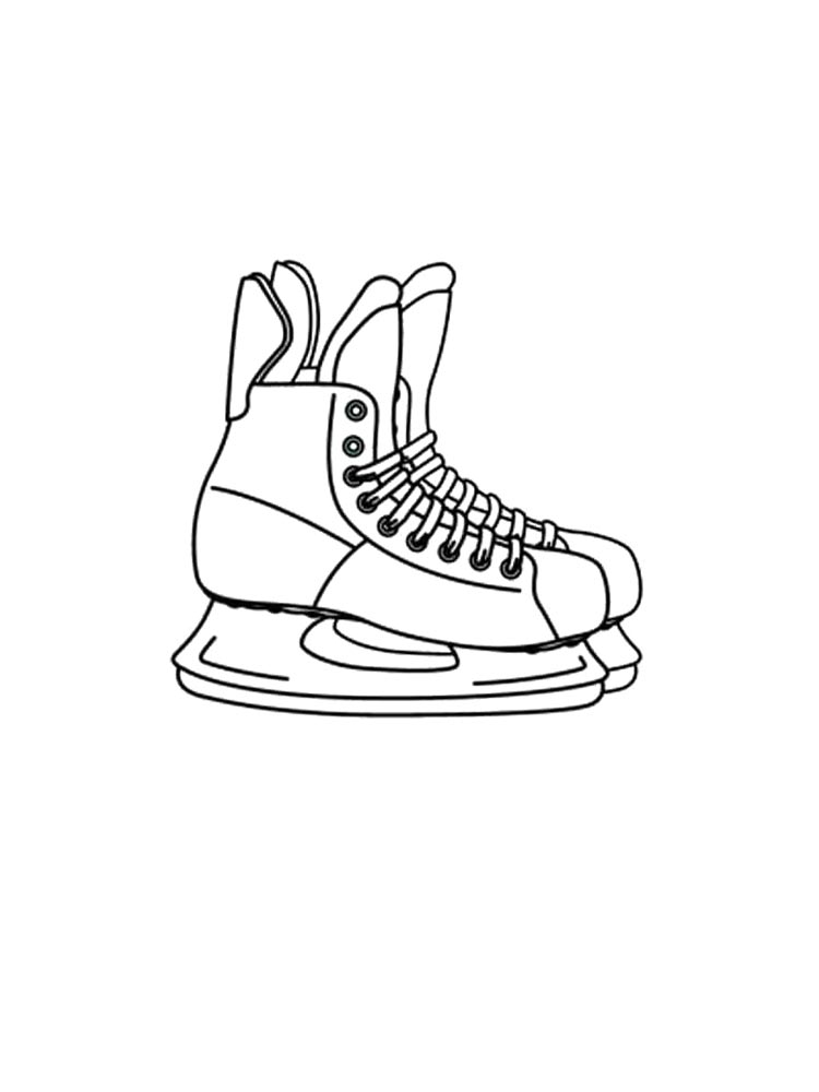 Раскраски коньки картинка для раскрашивания 2