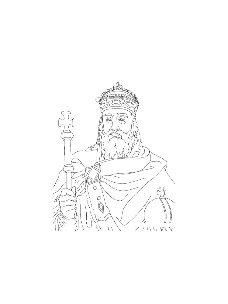 Раскраски король для раскрашивания