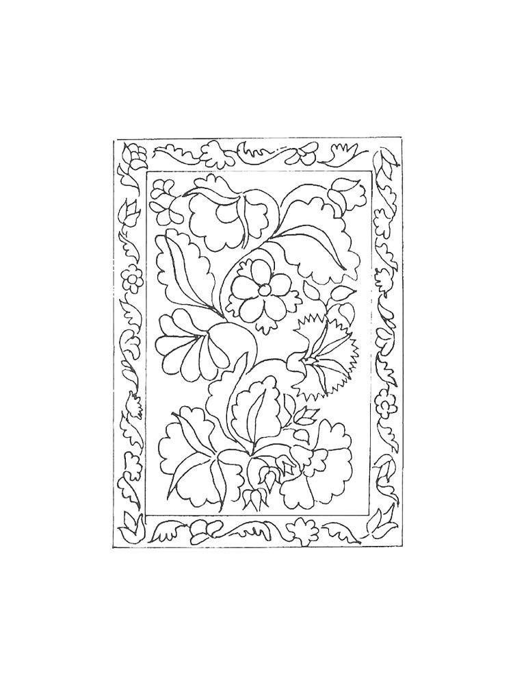 Раскраски ковер раскраска для детей 3