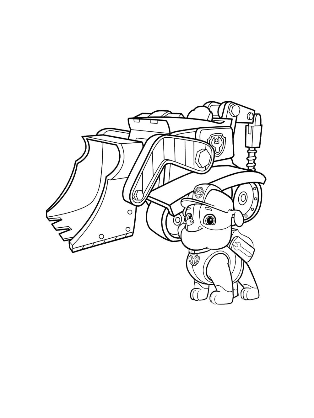 Раскраски крепыш для раскрашивания 2