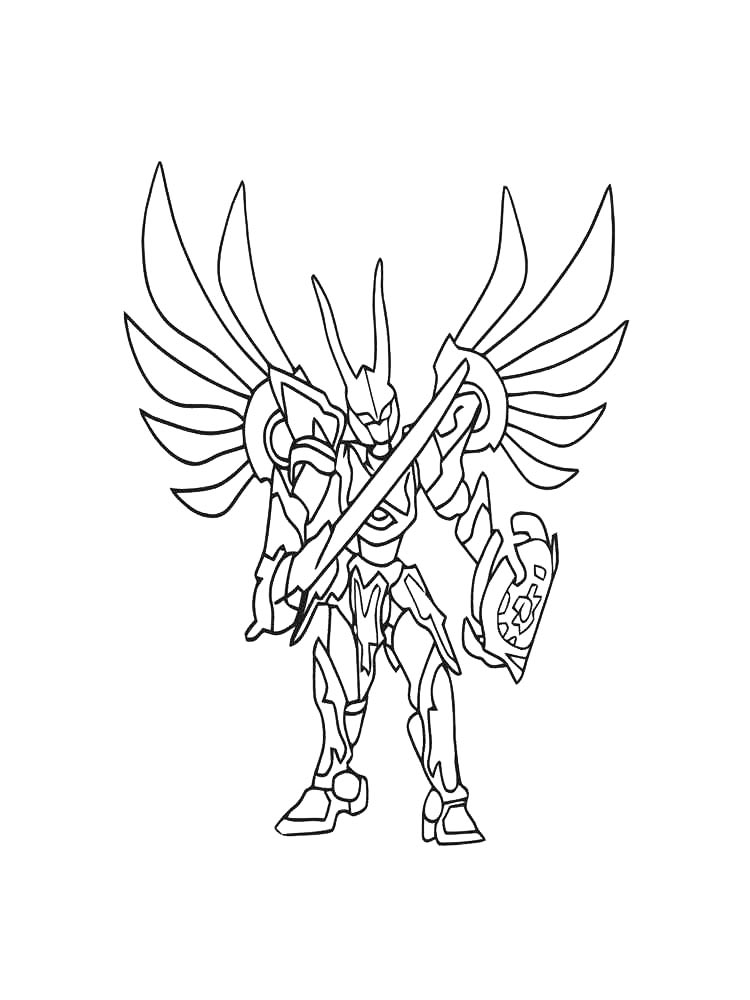Раскраски lbx черно-белая раскраска