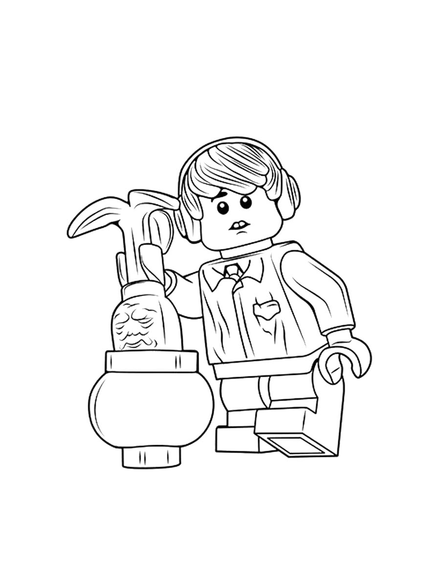 Раскраски lego гарри поттер для раскрашивания