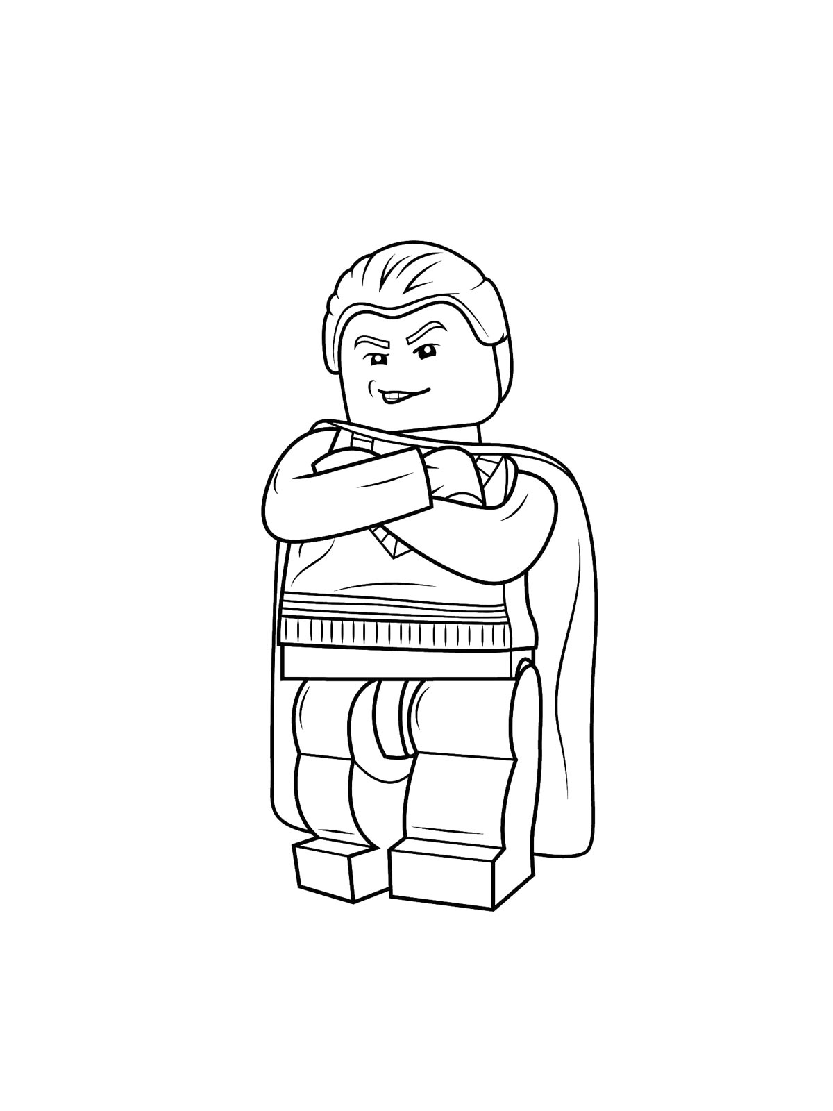 Раскраски lego гарри поттер рисунок для раскрашивания 2