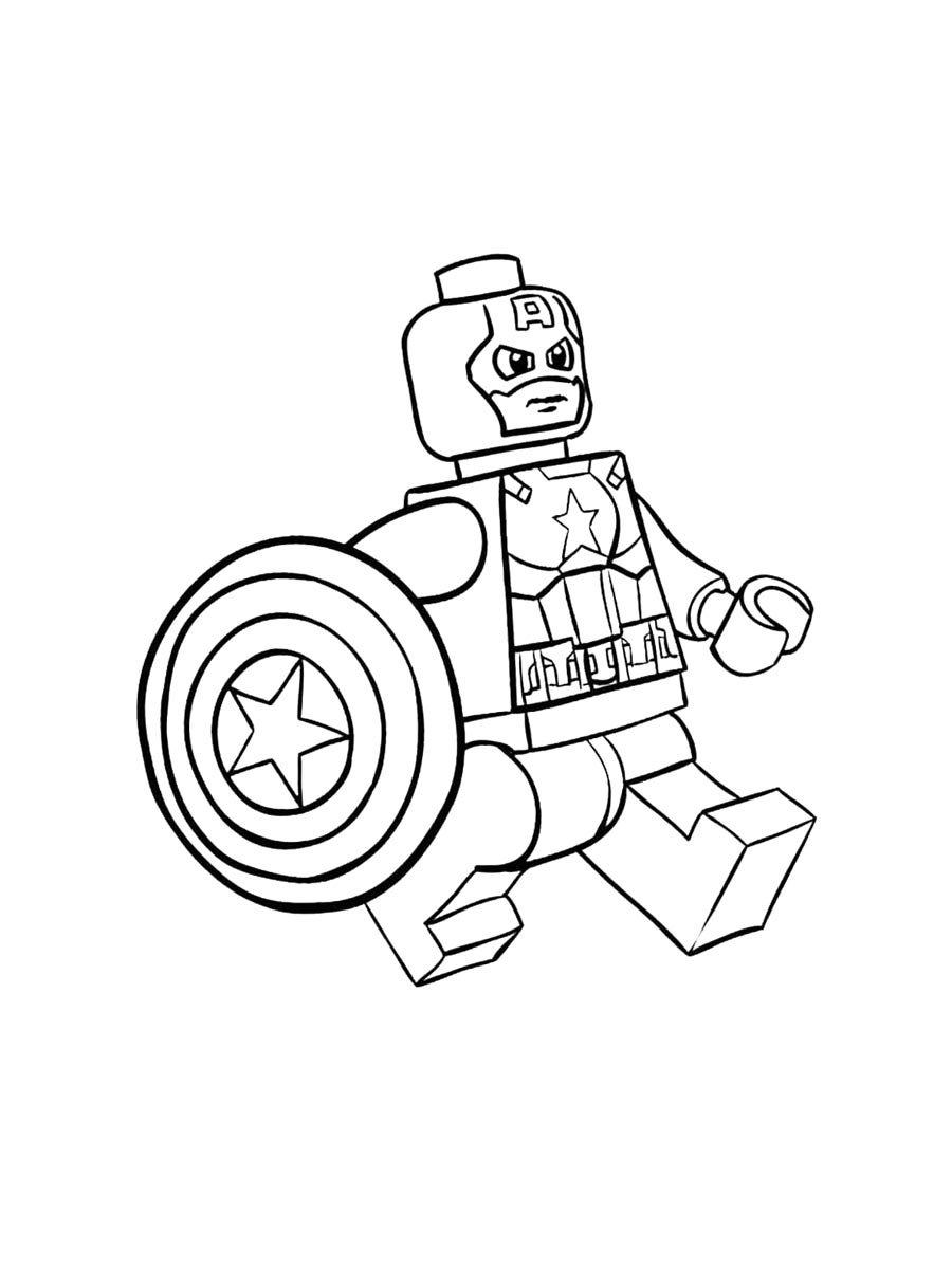 Раскраски lego капитан америка раскраска для детей