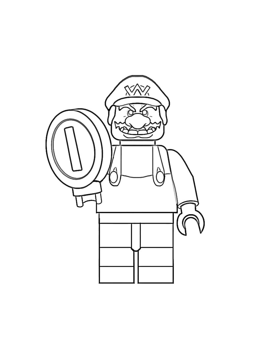 Раскраски lego супер марио раскраска для детей