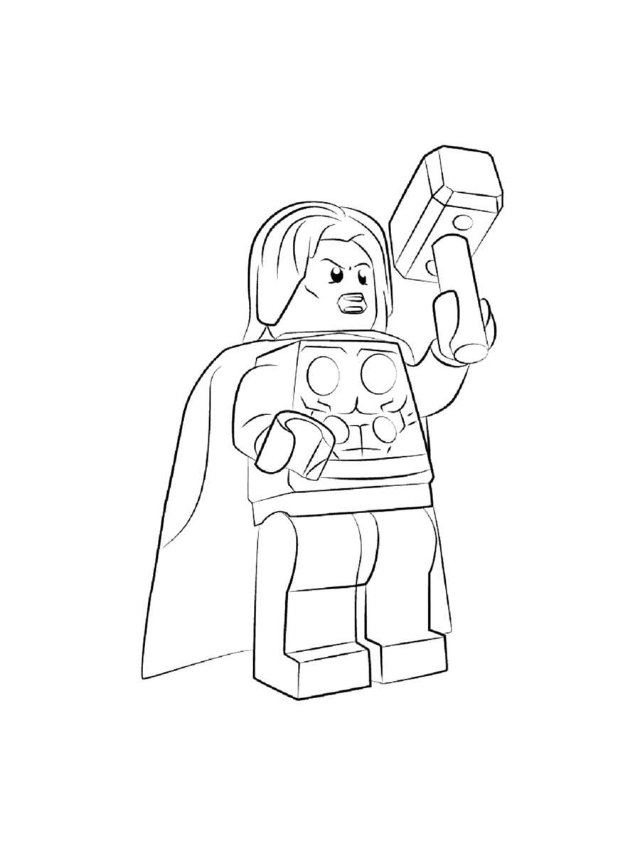 Раскраски lego тор для раскрашивания