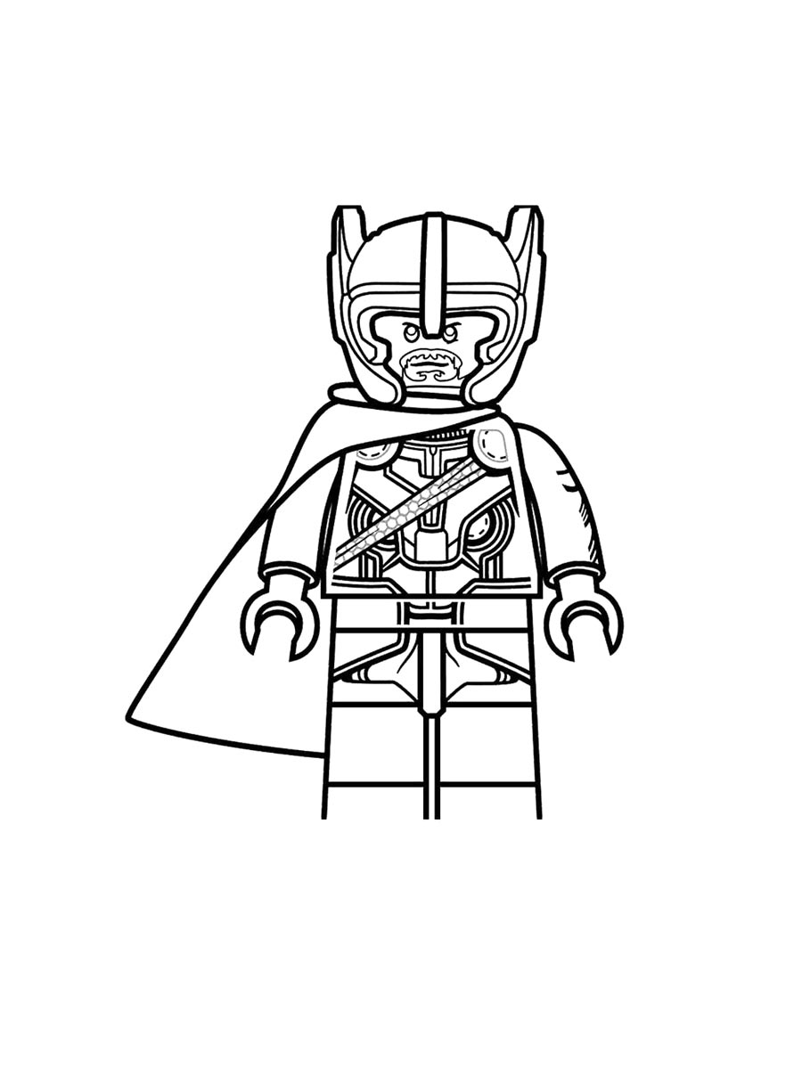 Раскраски lego тор рисунок для раскрашивания