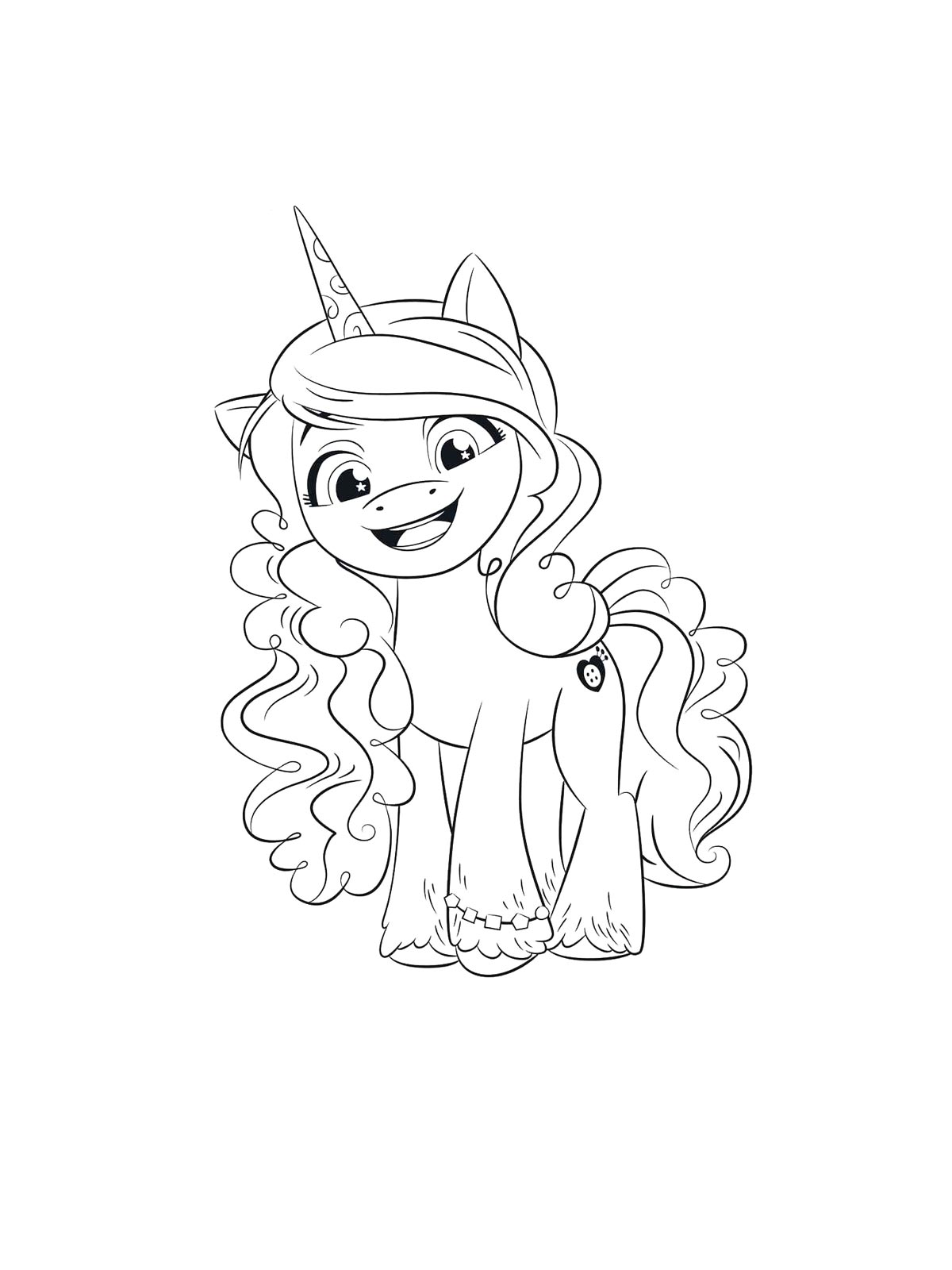 Раскраски my little pony: новое поколение картинка для раскрашивания 2