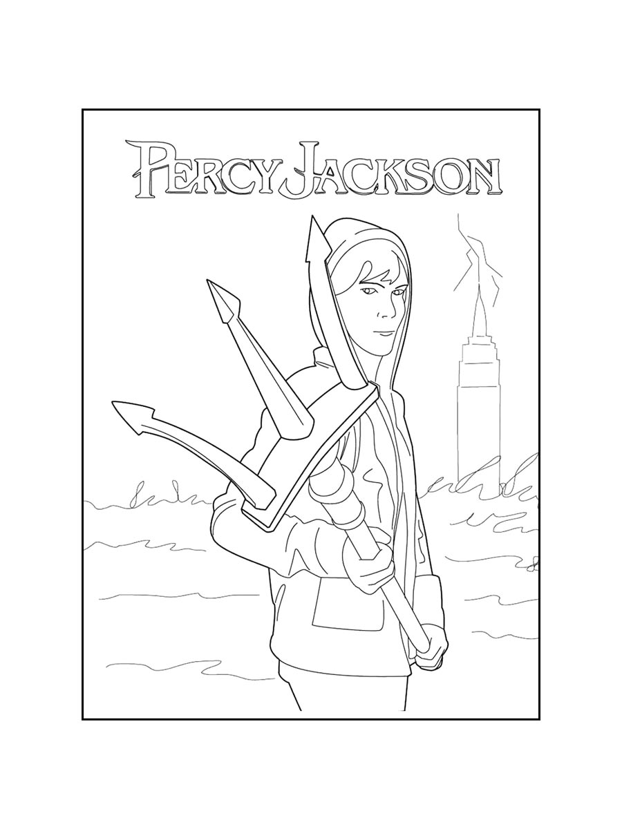 Раскраски перси джексон для раскрашивания