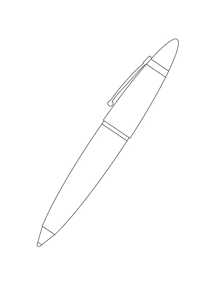 Раскраски ручка картинка для раскрашивания