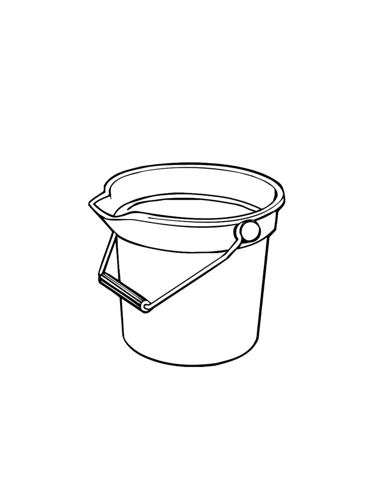 Раскраски ведро раскраска для детей