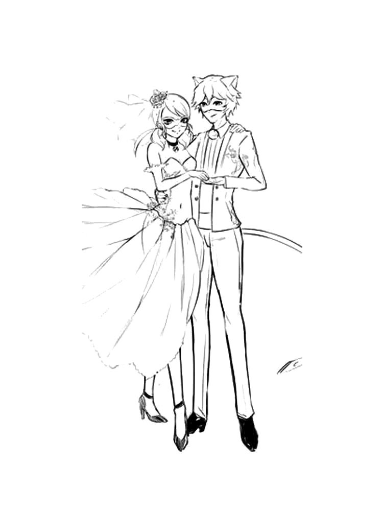 Распечатать раскраску леди баг и супер кот