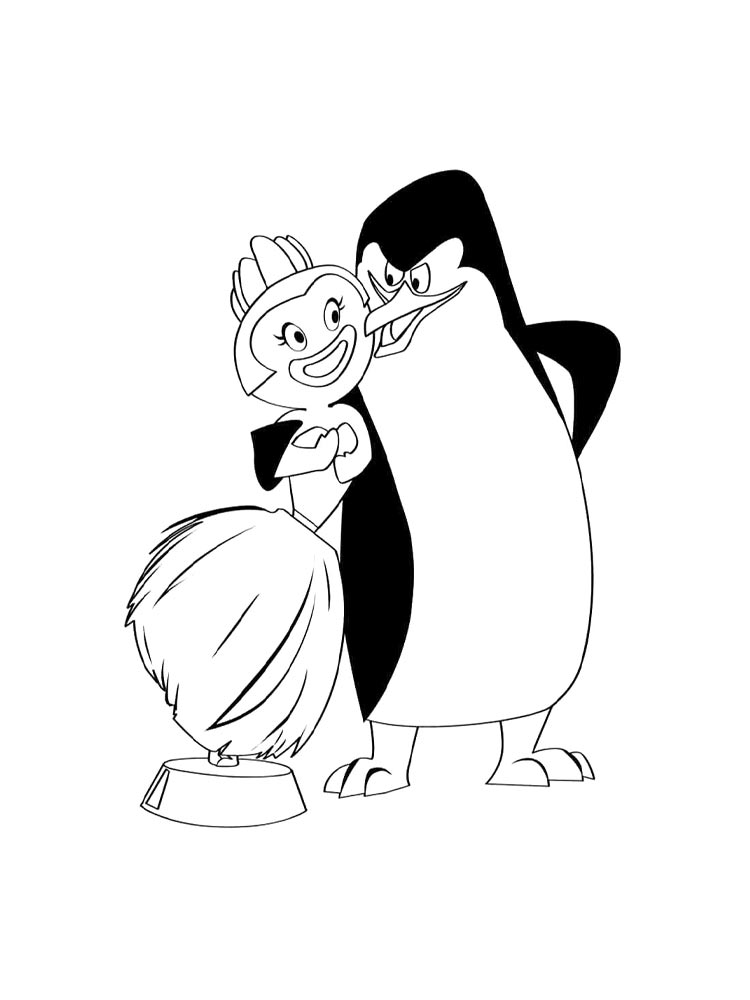 Распечатать раскраску мадагаскар 4