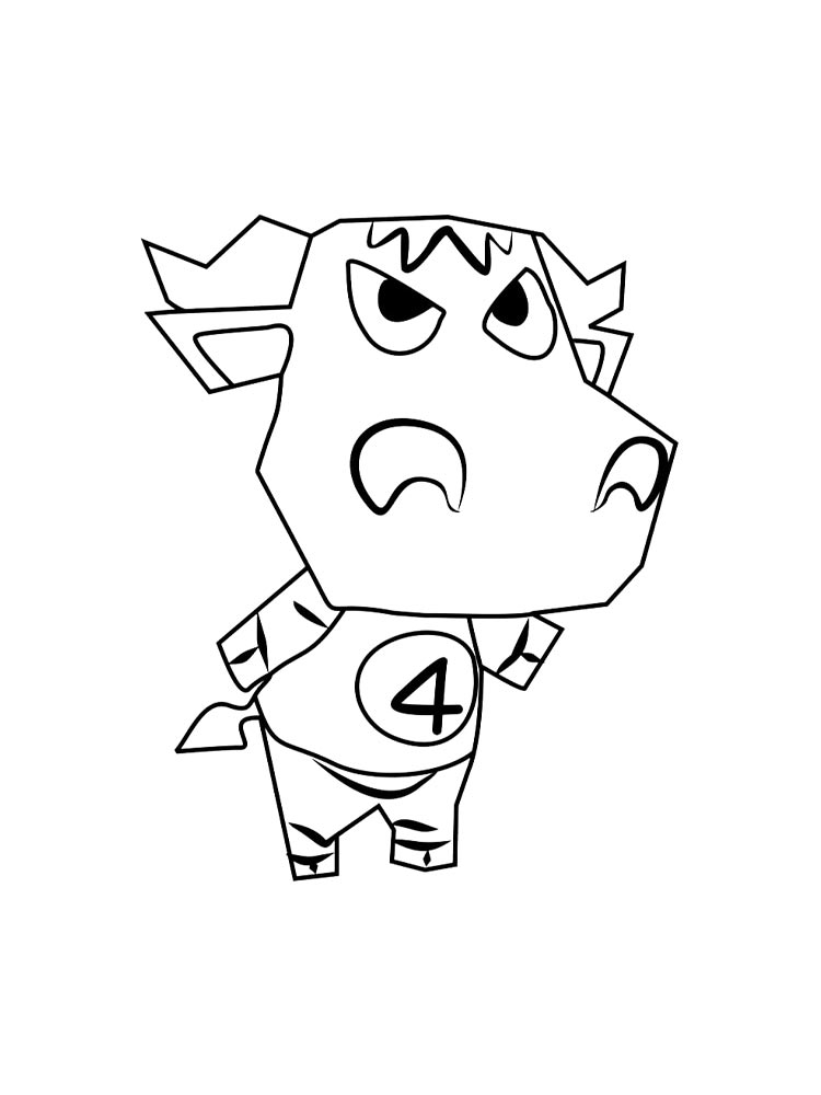 Распечатать раскраску раскраски animal crossing 2