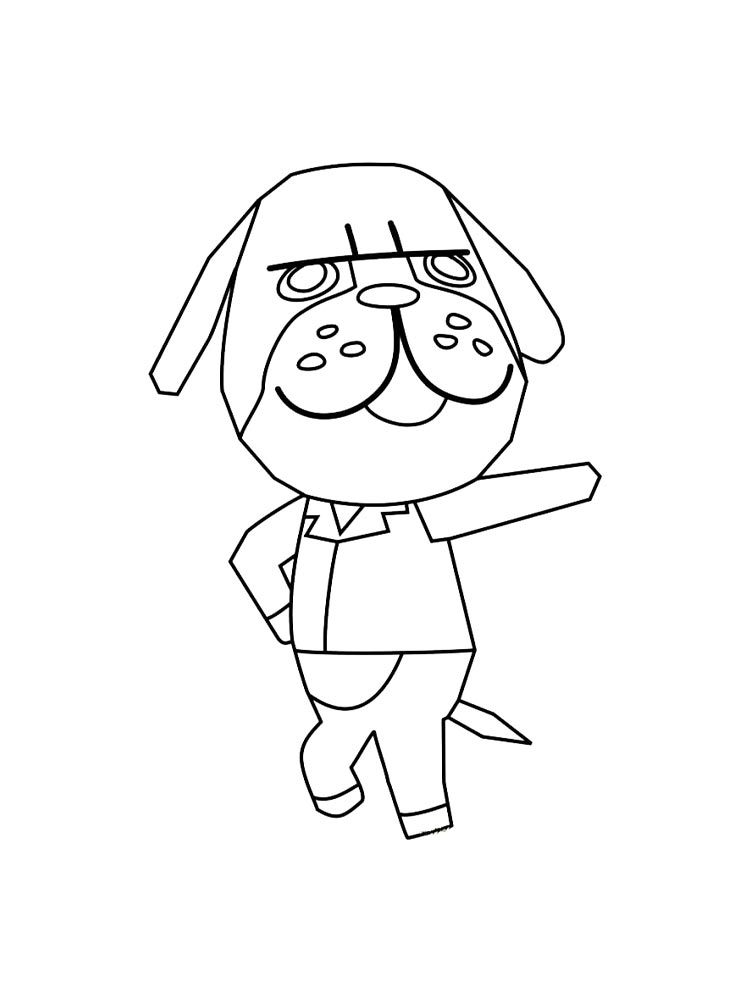 Распечатать раскраску раскраски animal crossing 3