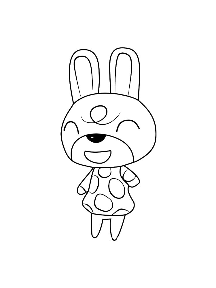 Распечатать раскраску раскраски animal crossing 6