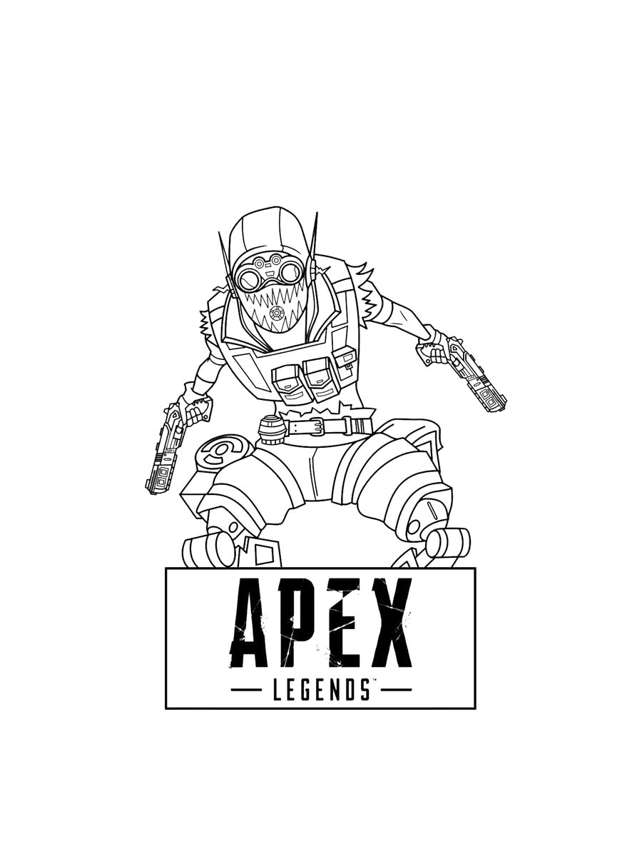 Распечатать раскраску раскраски apex legends 3