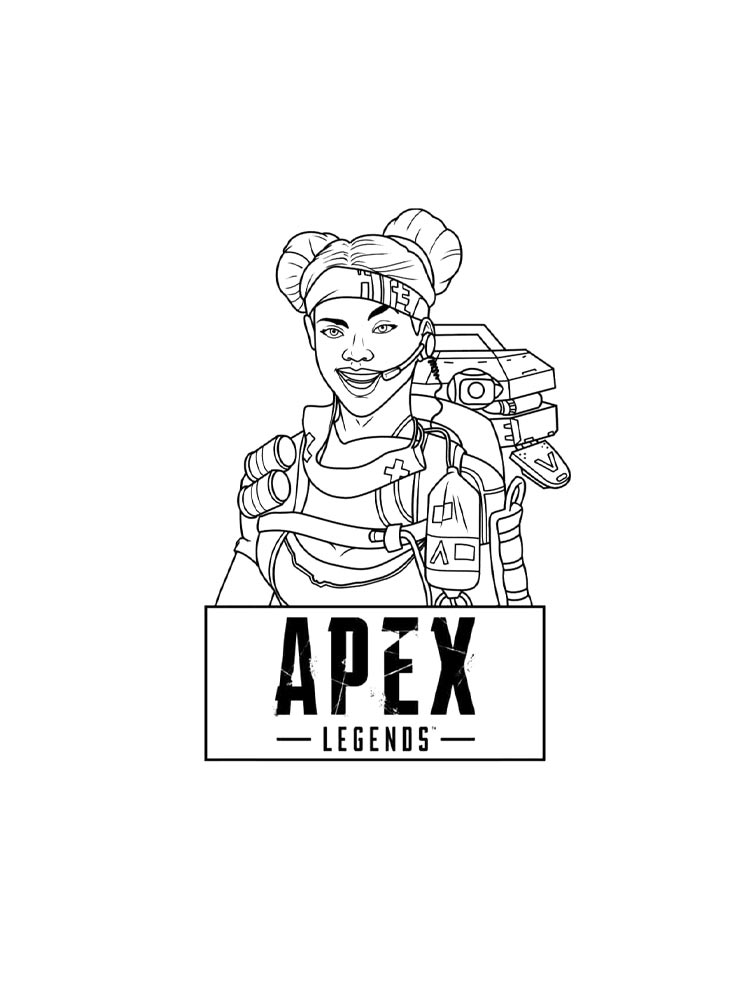 Распечатать раскраску раскраски apex legends