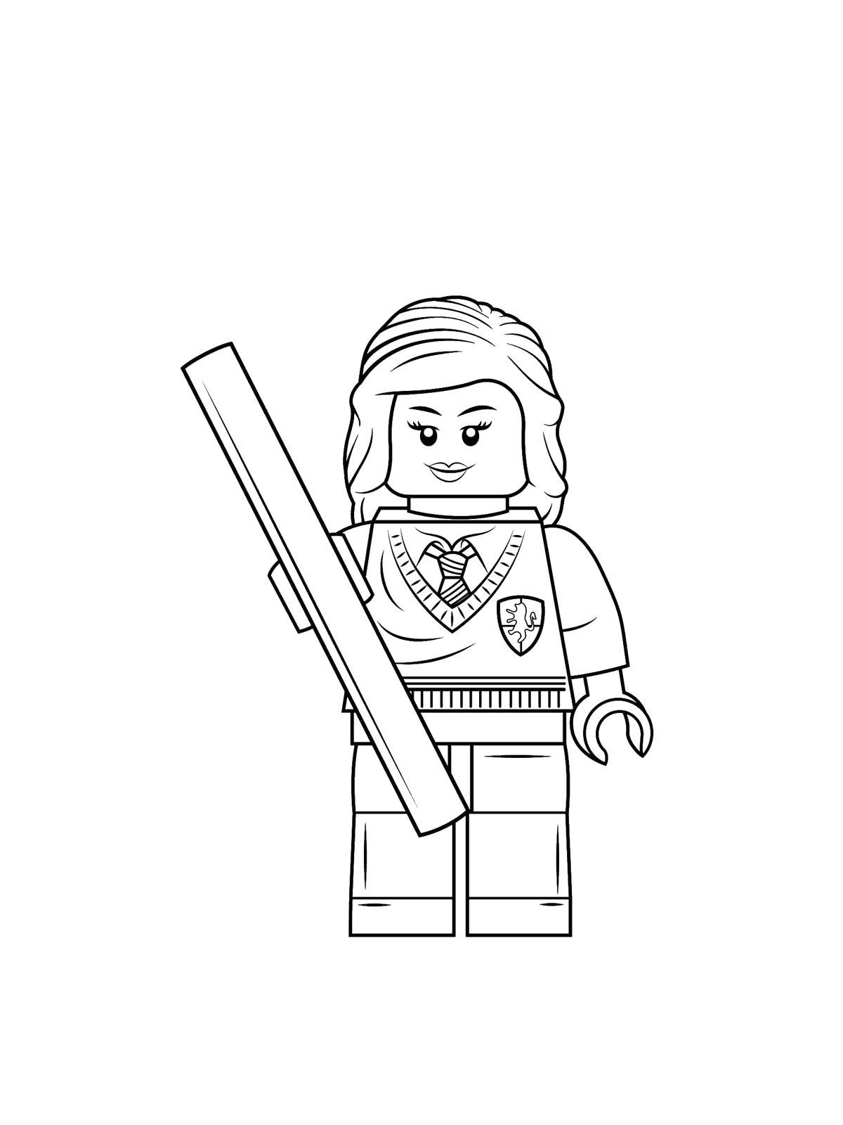 Распечатать раскраску раскраски lego гарри поттер