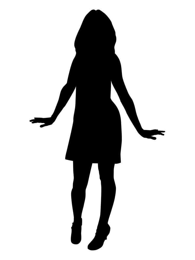 Распечатать раскраску трафареты человека 3