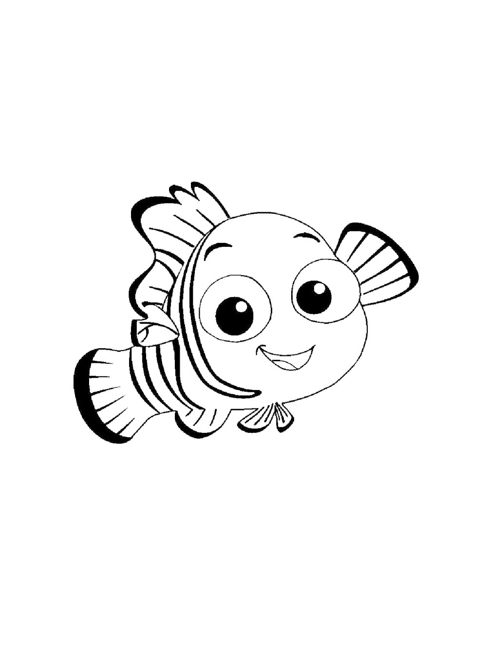 Распечатать раскраску в поисках немо 2