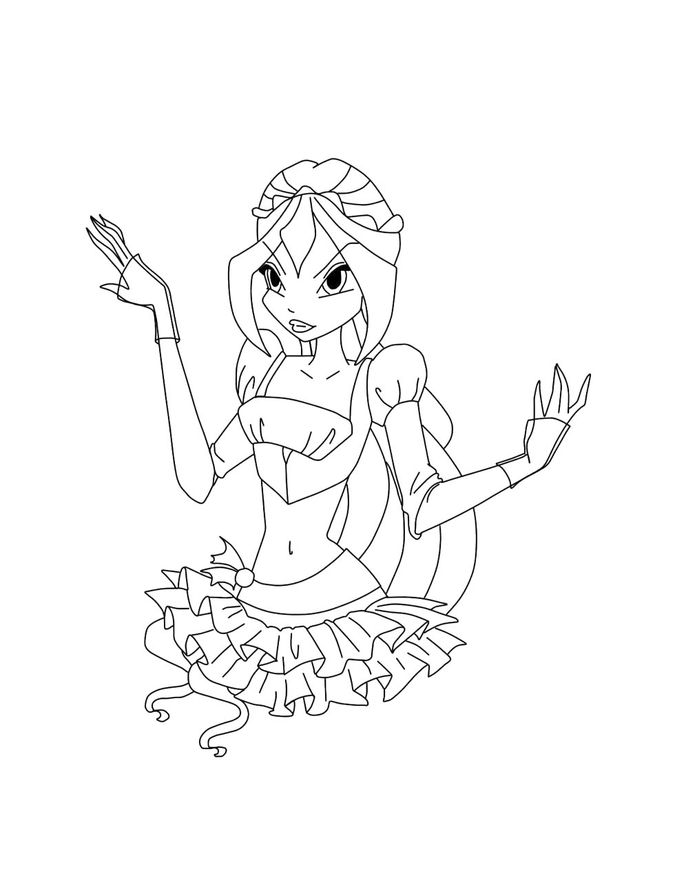 Распечатать раскраску винкс (winx) 13