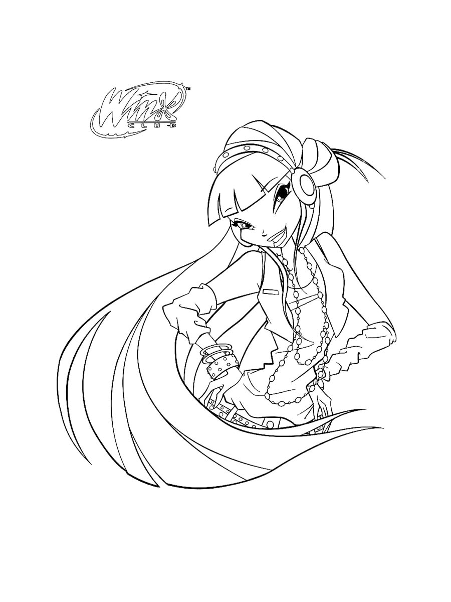 Распечатать раскраску винкс (winx) 24