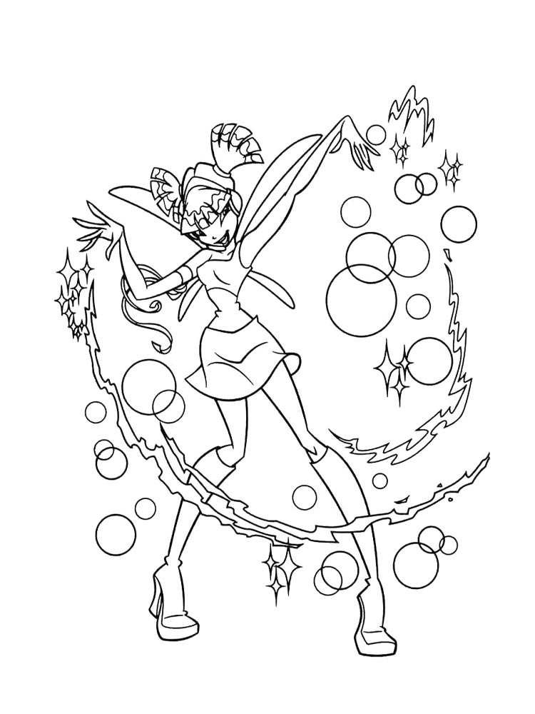 Распечатать раскраску винкс (winx) 26