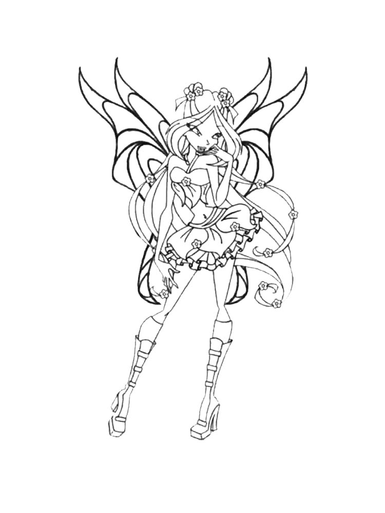 Распечатать раскраску винкс (winx) 33