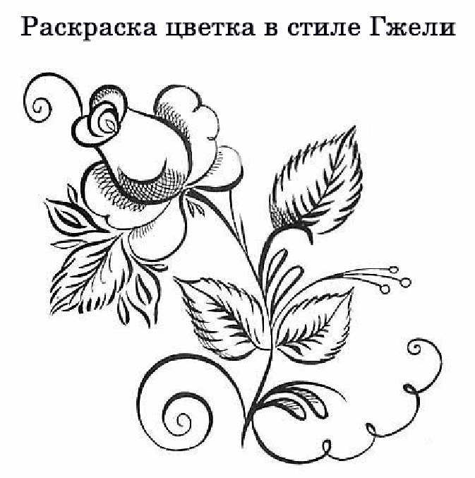 Рисунок Гжель