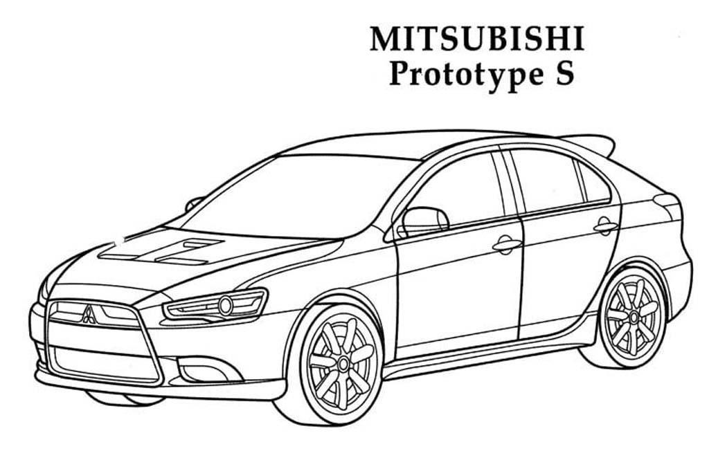 рисунок митсубиси