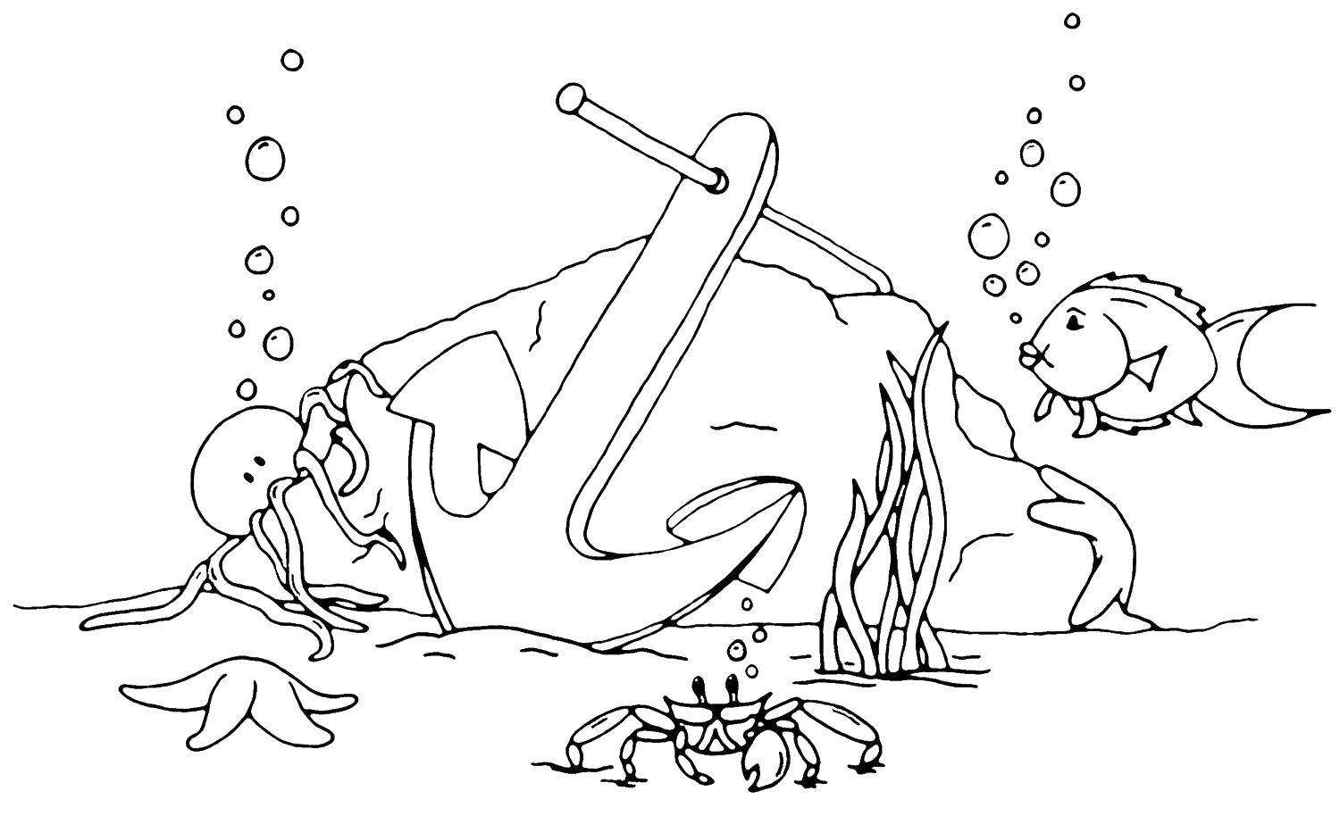 Рисунок Морское дно