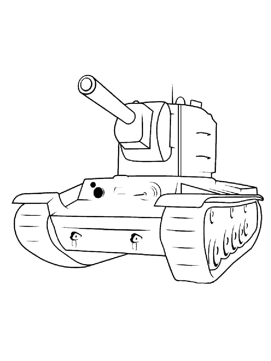 рисунок Танк КВ-2