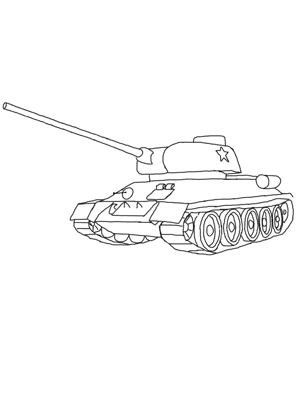 рисунок Танк Т-34