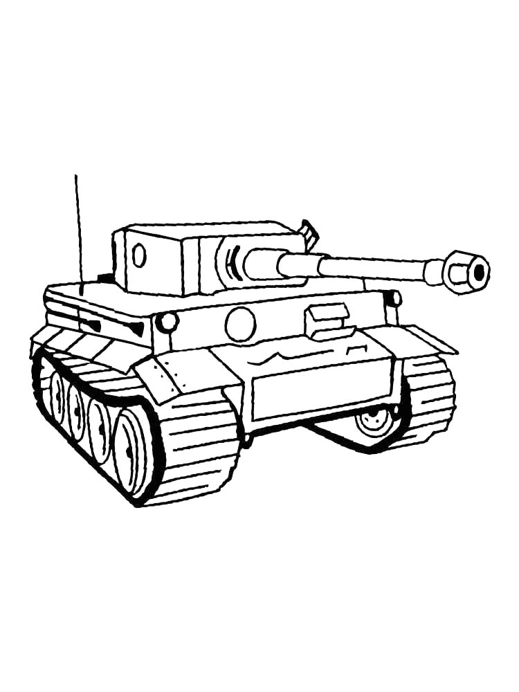 рисунок Танк Тигр