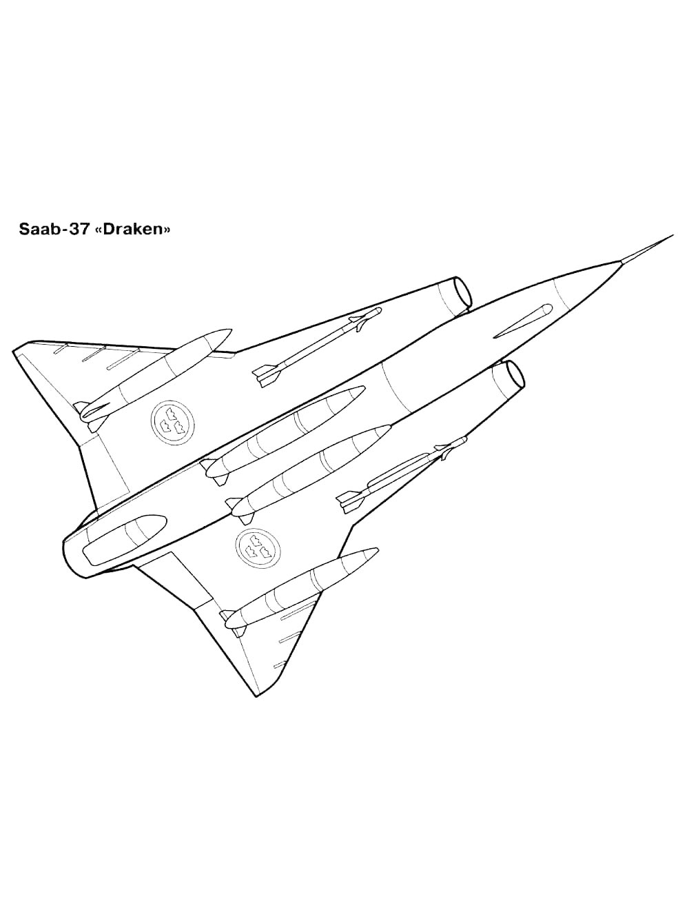 Самолет Saab 35 Draken