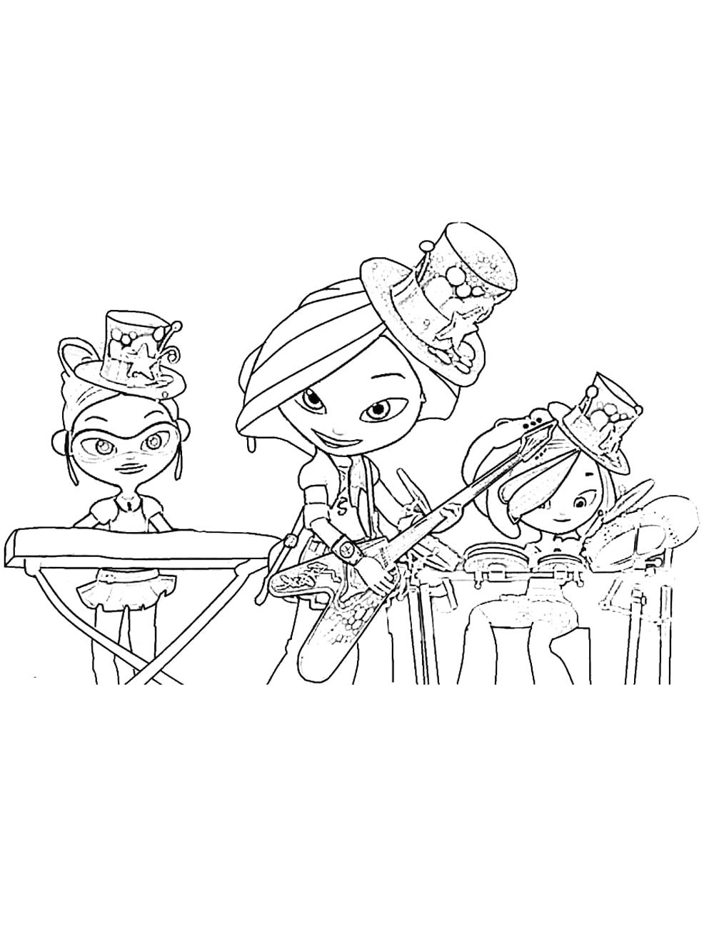 Сказочный патруль черно-белая раскраска