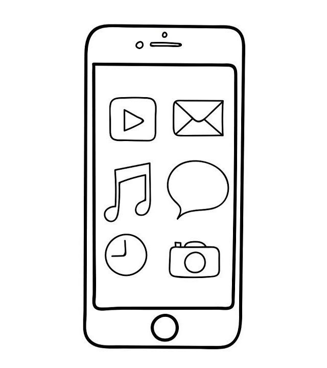 смартфон с приложениями