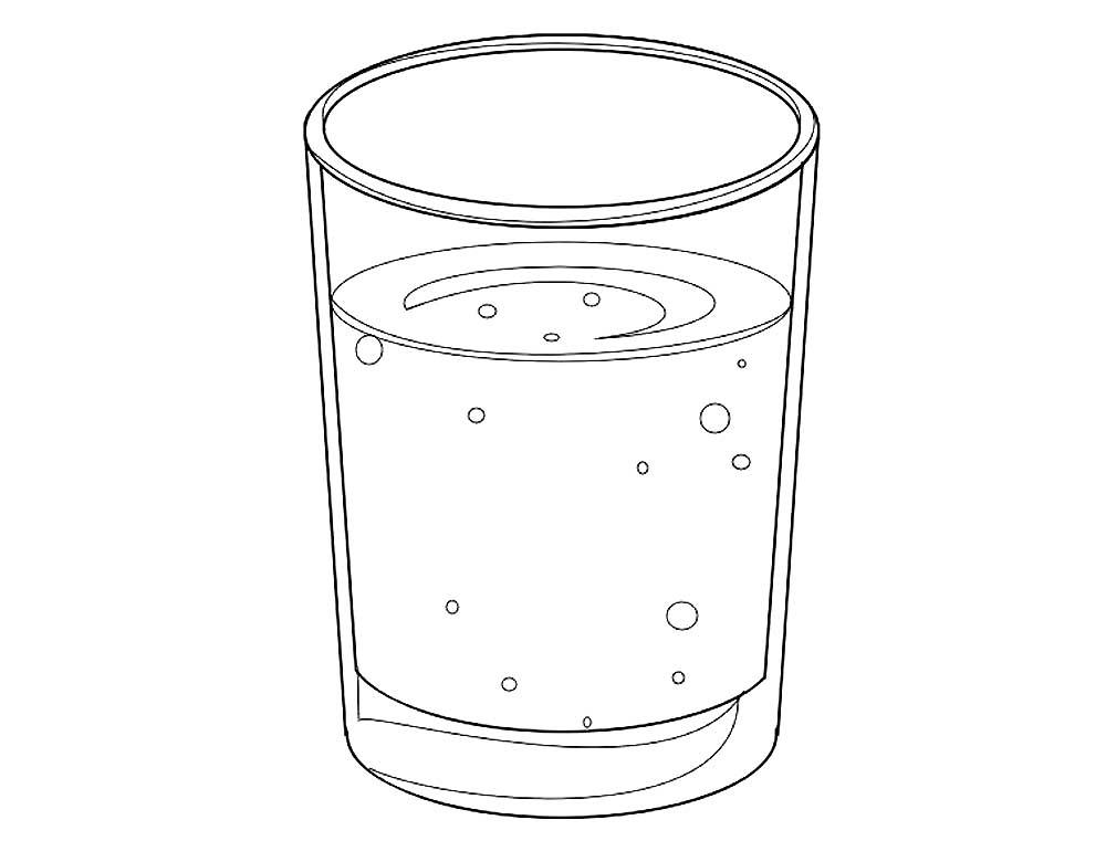 Стакан с водой