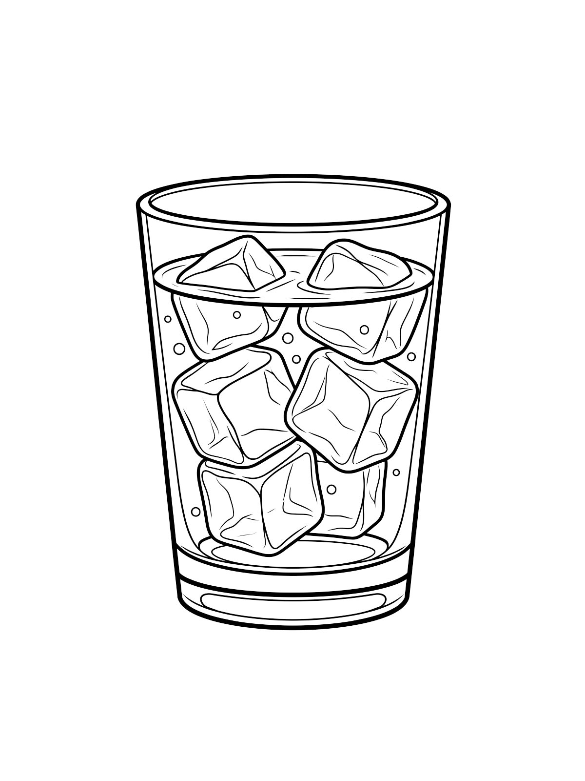 Стакан воды со льдом