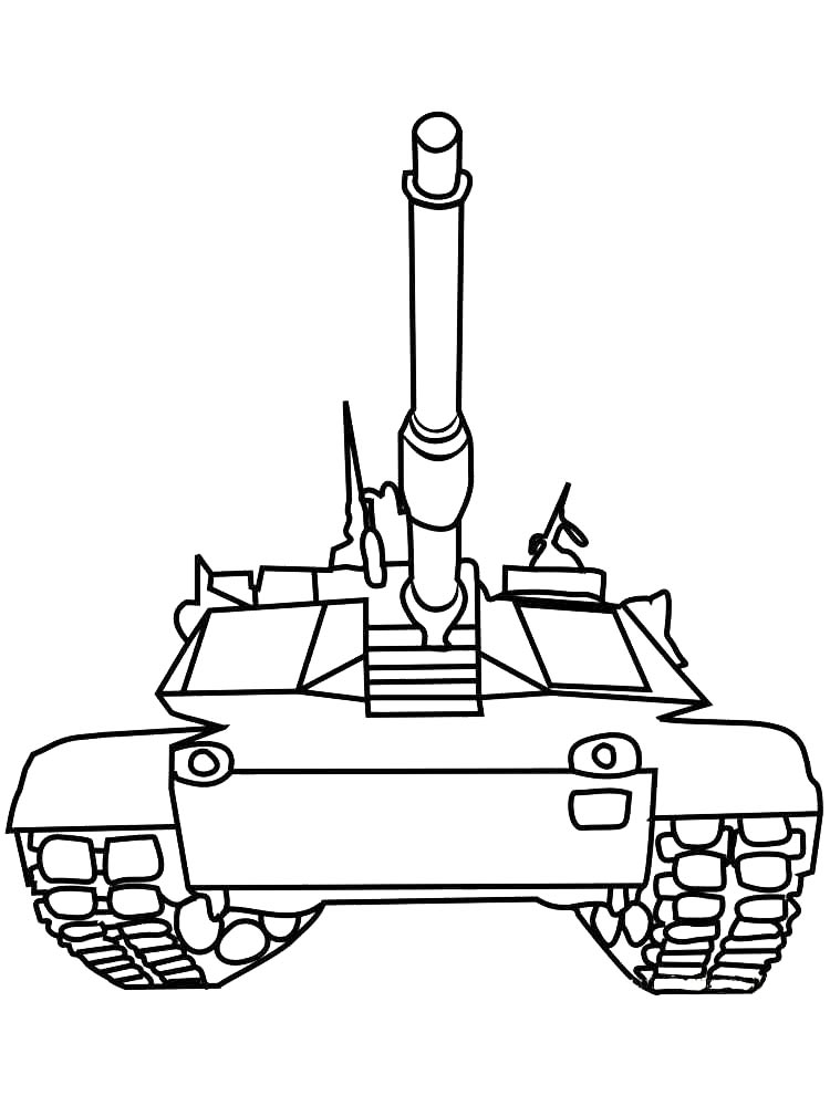 Танк вид спереди