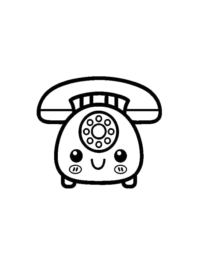 Телефон для раскрашивания
